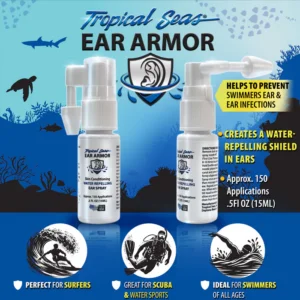 Tropical Seas® Ear Armor Skin Conditioning Water Repelling Ear Spray .5 oz