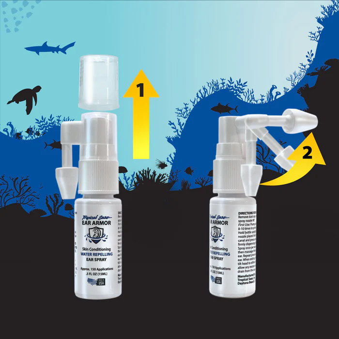 Tropical Seas® Ear Armor Skin Conditioning Water Repelling Ear Spray .5 oz - Image 2