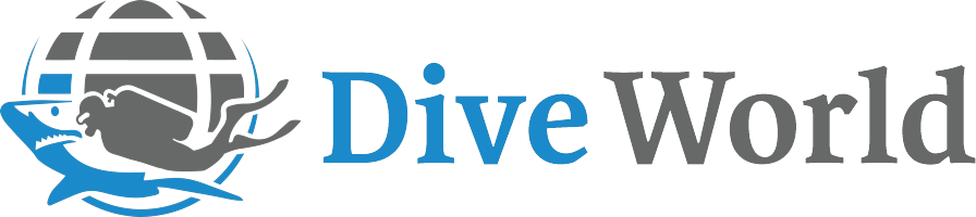 Dive World logo, scuba diving lessons and dive shop in Toronto